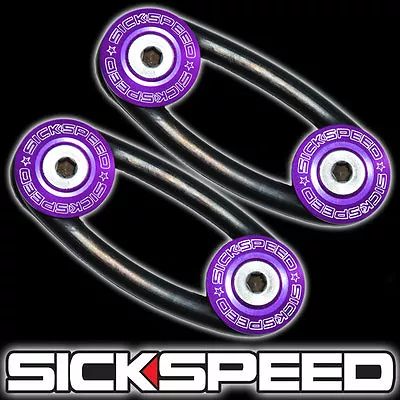 Purple Aluminum Bumper Quick Release Fasteners Kit For Bumper Trunk Hatch P10 • $19.88