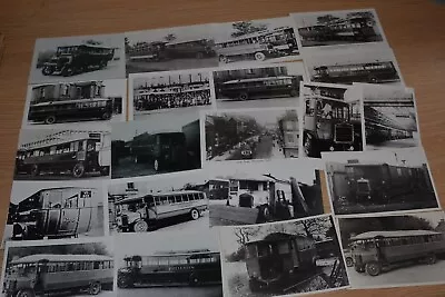 £15 • Buy Potteries Early Vintage Photo Bus Selection X 21 Ref H75