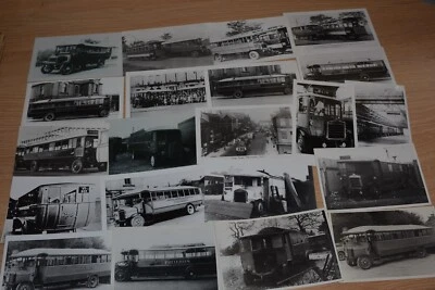 £15 • Buy Potteries Early Vintage Photo Bus Selection X 21 Ref H75