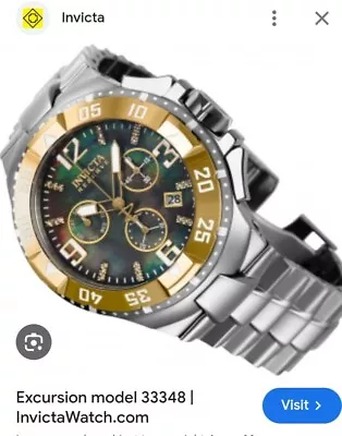 Invicta Excursion Reserve 33348 Needs A Battery • £110