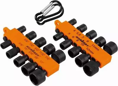 HORUSDY 22pc Impact Nut Driver Set SAE Metric Power Drill Bit 1/4 Shank Hang Up • $9.99