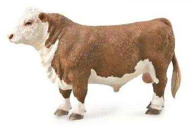 CollectA NIP * Polled Hereford Bull * 88861 Breyer Cow Model Toy Figurine • $7.49