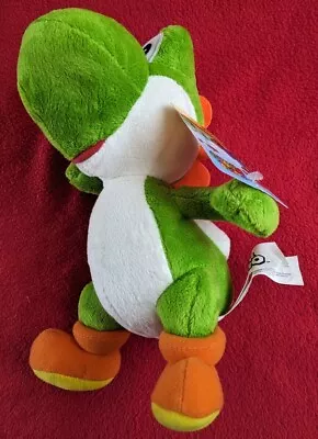 Yoshi Super Mario Plush 10  Soft Toy Jakks Pacific Nintendo 2021 NEW WITH TAGS • £8.50