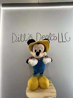 Disney Junior Mickey Mouse E-I-O Sing And Dance Plush Toy Farmer With Hat • $19.96