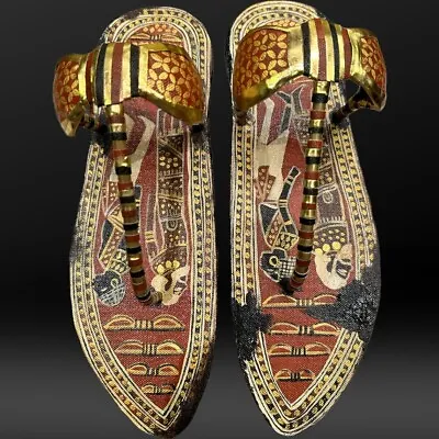 Ancient Egyptian Antiquities Tutankhamun Sandal Antique Of Ancient Pharaonic BC • $599