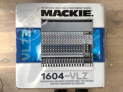 £190 • Buy Mackie 1604-VLZ3 Premium Mic/Line Analog 16-Channel Recording Mixer Console 