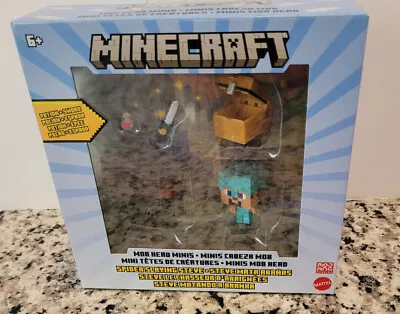 Minecraft Mob Head Minis Spider Slaying Steve Figures Unopened • $7