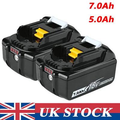 2X For Makita 18V BL1860B 7.0Ah 9.0Ah BL1850B 18V Lithium-ion LXT Battery BL1830 • £18.89