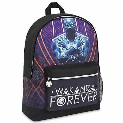 Marvel Black Panther Kids Backpack Boys Rucksack For School Travel Sports • £12.49