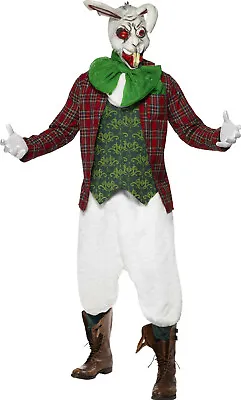 Men's Rabid Rabbit Costume Jacket Top Cravat And Trousers With Mask Size Large • $49.99