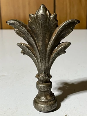 $24 • Buy Antique Vintage Large Heavy Cast Iron 4 1/2  Lamp Finial Light Part