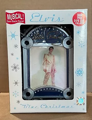 Elvis Blue Christmas Pictures Song Ornament • $15