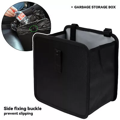 Car Rubbish Bin 7L Seat Hang Waste Basket Foldable For Van Truck Caravan Travel • £5.95