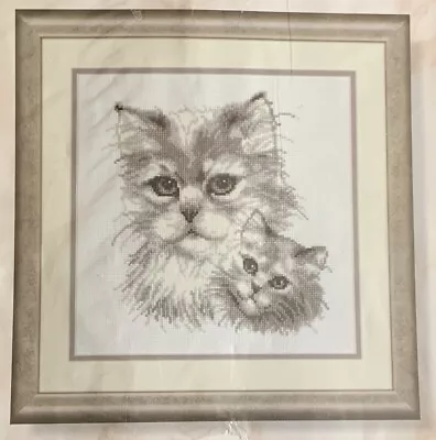 Vervaco Verachtert  Grey Cat Counted Cross Stitch Kit Sealed • $14.99