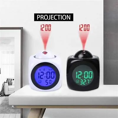 LED Display LED Projection Clock Temperature Projector Alarm Smart Time Digital • $19.99