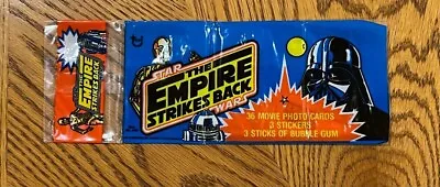 Topps Star Wars The Empire Strikes Back Series 1 Empty 36 Card Rack Pack Wrapper • $11