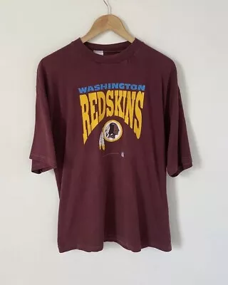 Vintage Washington Redskins T Shirt Large 1993 NFL Football Graphic Print • £9.99