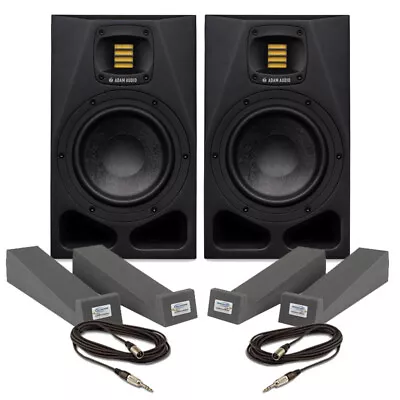 Adam Audio A7V (Pair) With Isolation Pads & Cables • £1073