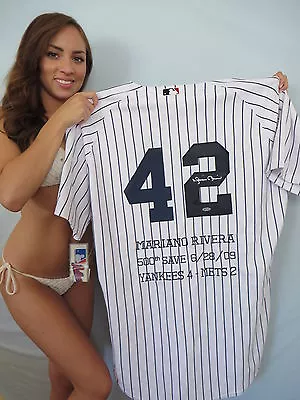 Mariano Rivera Autographed Signed Autograph 2009 Yankees Save 500 Jersey Steiner • $599.99