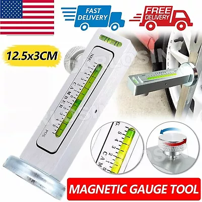 Adjustable Magnetic Gauge Tool For Car Truck Camber Castor Strut Wheel Alignment • $8.98