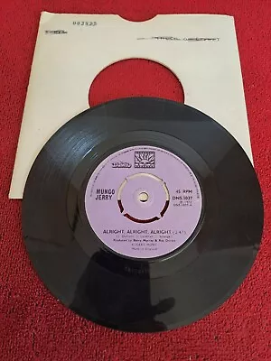 Mungo Jerry  -  Alright Alright Alright  -  7  Vinyl  (B24) • £1.50