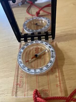 Vintage Silva Type 16 Compass Made In Sweden Map Overlay Lucite Signal Mirror • $19.99