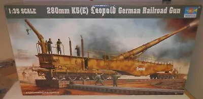 Trumpeter 1:35 280mm K5(E) Leopold German Railroad Gun #00207 NIB • $145