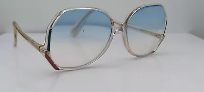 Vintage Silhouette M1163 Blue Pink Translucent Oval Sunglasses FRAMES ONLY • $18