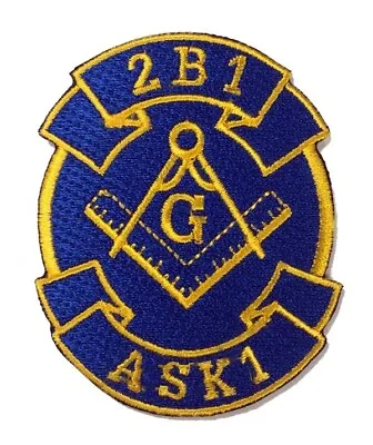 Masonic 2B1 ASK1 Embroidered Patch (3 ) - MP-2B1 • $3.50