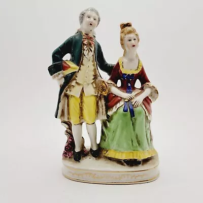 Vintage Porcelain Colonial Couple Figurine - Moriyama Made In Occupied Japan • $25