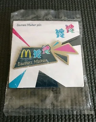 London 2012 Olympics Games Maker Coloured Pin Badge New & Sealed • £5.87