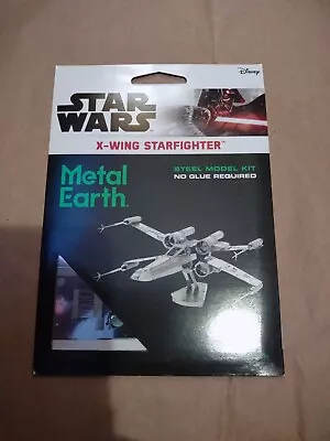 NEW Metal Earth Star Wars X-Wing Starfighter Steel Model Kit Fascinations 2017 • $6.95