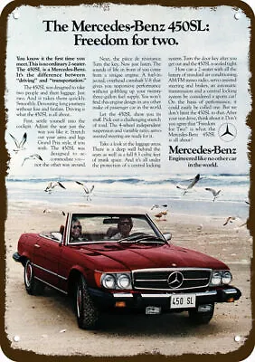 1975 MERCEDES BENZ 450SL Convertible Car Vntg-Look DECORATIVE REPLICA METAL SIGN • $24.99