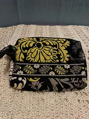 Vera Bradley Baroque  Black And Yellow Makeup Bag Small • $13.95