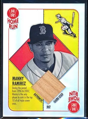 Manny Ramirez 2003 Topps Chrome Red Back Refractor Gu Bat Relic Insert #rbcr-mr • $4.99