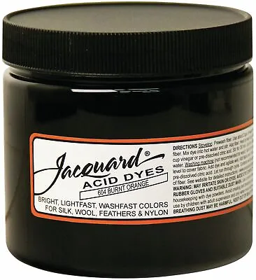 Jacquard Acid Dyes 8oz-Burnt Orange JAC2604 • £26.47