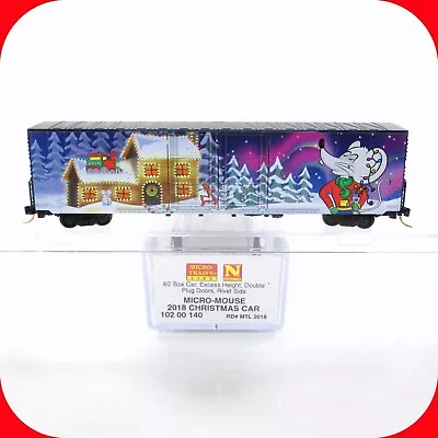 N Scale **MERRY CHRISTMAS 2018** 60' Holiday Box Car ----- Micro Trains 10200140 • $37.99