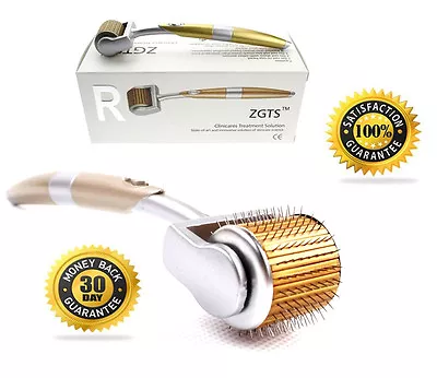 ZGTS ® Titanium Derma Roller 1.0mm With Free Travel Case - Anti Aging Wrinkles • $21.28