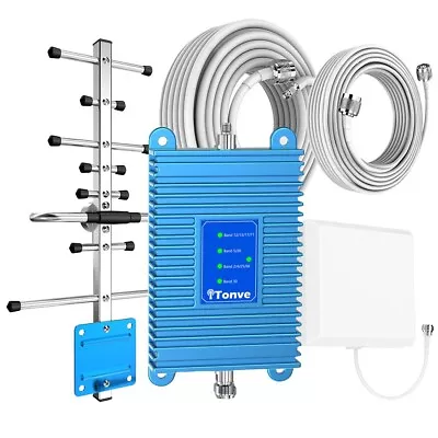 Cell Phone Signal Booster 5G 4G Band 2/4/5/12/13/17/25/26/30/66 And 71 Booster • $219.99