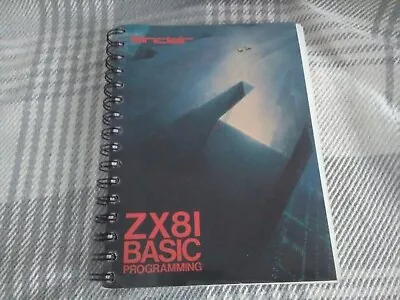 £6.95 • Buy Sinclair ZX81 BASIC Programming ~ Ring Bound Book- 2nd Edition - Free UK Postage
