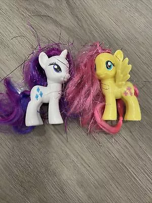 My Little Pony Fluttershy & Rarity Figure Glitter Elements Friendship Toys R Us • $12.01