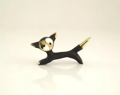 £48.54 • Buy Walter BOSSE Vienna Tiny Stylish FOX Patinated Brass Hagenauer Era Bronze