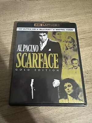 Scarface [4K UHD Blu-ray] Gold Edition Brand New Unsealed • $13.50