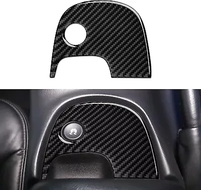 Real Carbon Fiber Gear Shift Lower Console Panel Trim D Fits 98-04 Corvette C5 • $32