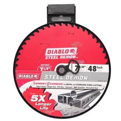 Diablo 7 1/4  Cermet II Carbide Steel Demon Metal Cutting Saw Blade 48 Teeth • $33.99