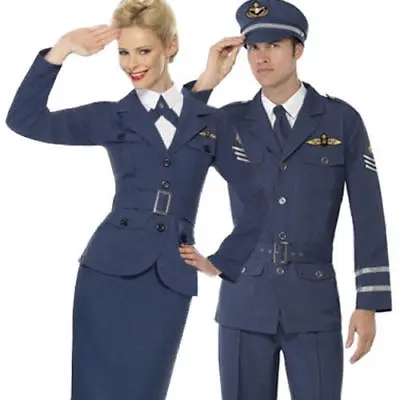 £26.99 • Buy RAF Air Force Female Captain Ladies Fancy Dress 1940s 30s Uniform Costume Outfit