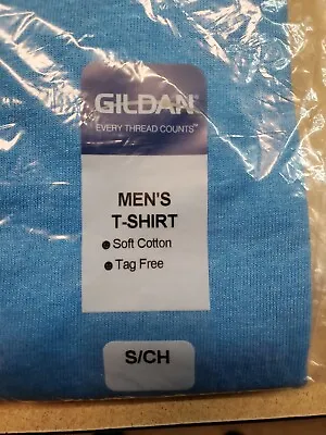 Gildan Classic Men's T-Shirt Small  - Blue NEW In Package 2 Pack  • $10