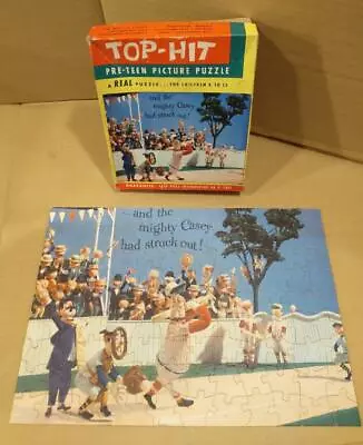 VINTAGE 1950s TOP-HIT PRE TEEN PUZZLE MIGHTY CASEY HAS STRUCK OUT COMPLETE • $12.99