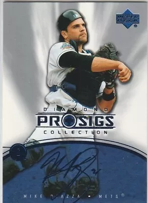 MIKE PIAZZA AUTO SIGS Baseball Card Upper Deck Dodgers NEW YORK METS MLB HOFer • $29.70