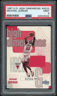 1997/98 UD High Dimensions #HD23 Michael Jordan #/2000 PSA 9 *4022 • $562.95